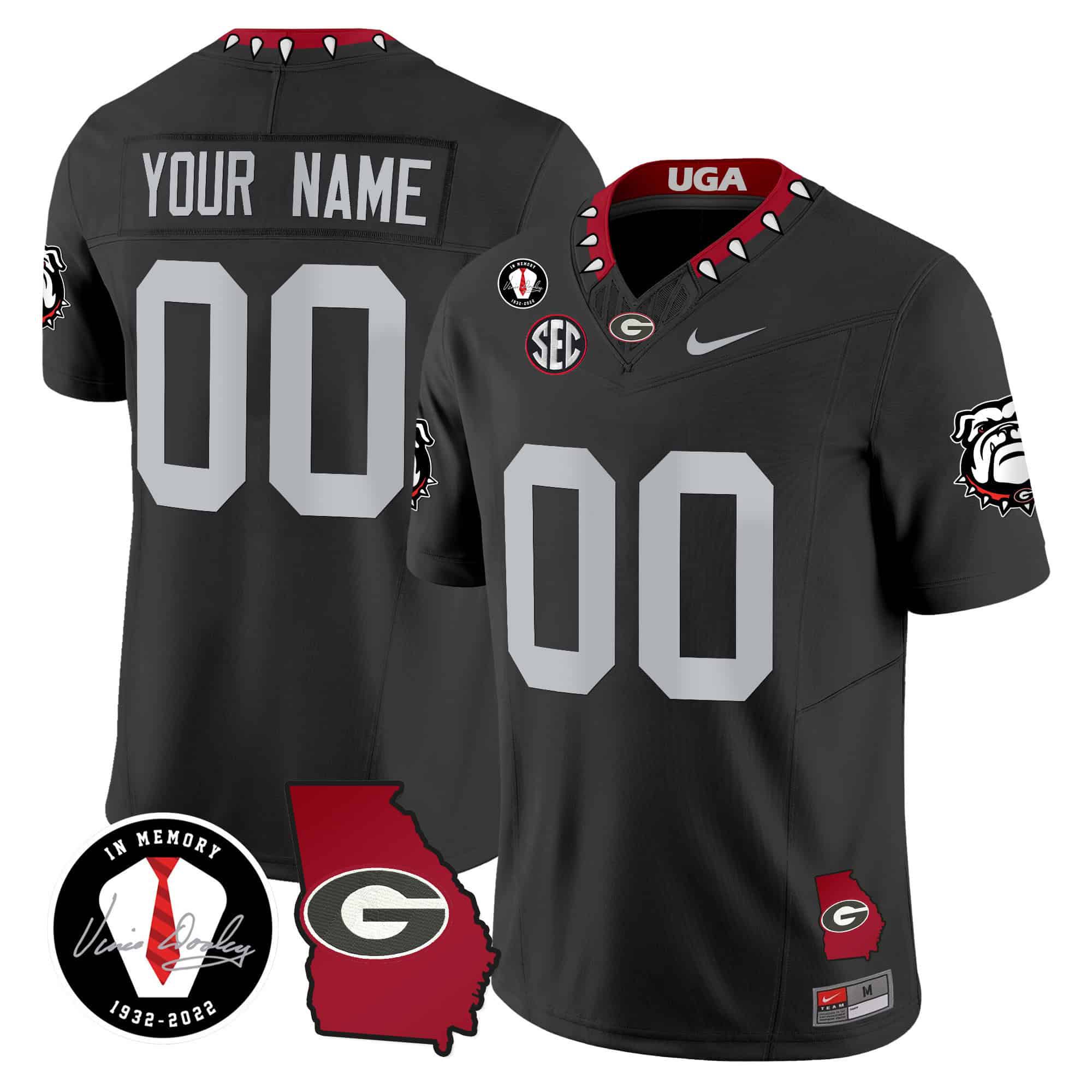 Men Georgia Bulldogs Black 2024 Nike Vapor Custom NCAA Jersey style 2->customized nfl jersey->Custom Jersey